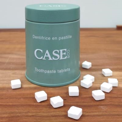 Case & Co - Dentrifrice en pastilles 160 - Menthe & Thé des Bois